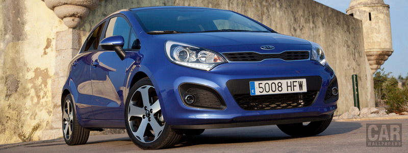 Cars wallpapers Kia Rio 5door Blue - 2011 - Car wallpapers